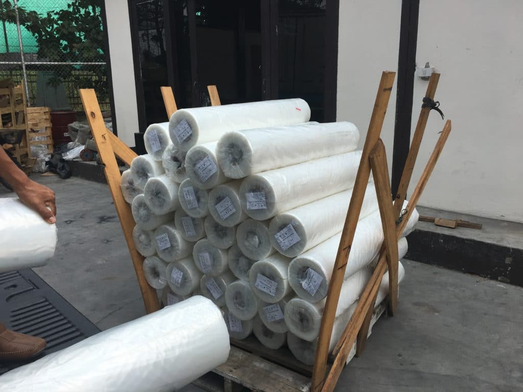 พลาสติกปูพื้นสำหรับงานเทคอนกรีต