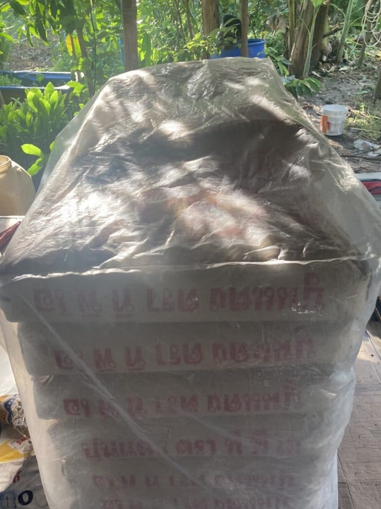 ถุงพลาสติกคลุมวัสดุก่อสร้าง