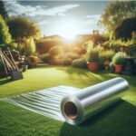 ม้วนพลาสติกปูพื้นสนามหญ้า