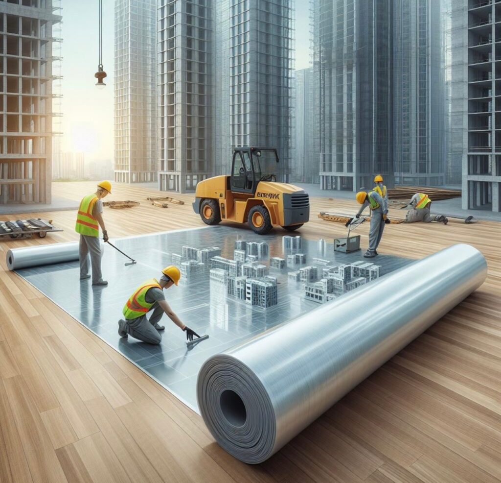 ม้วนพลาสติกปูพื้นสนามหญ้า