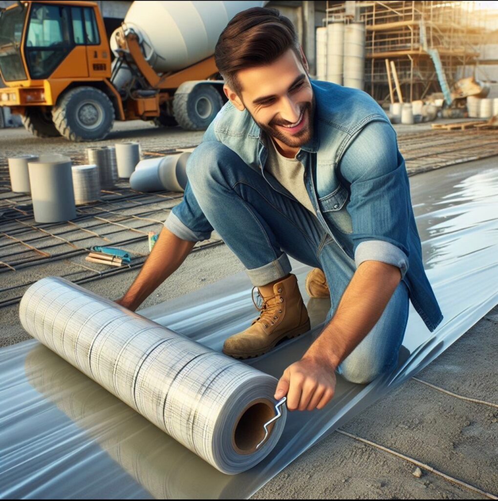 ม้วนพลาสติกพร้อมส่ง สำหรับงานปูพื้นก่อสร้าง