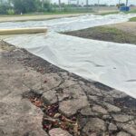 ม้วนปูพื้นก่อนเทคอนกรีต